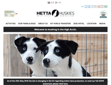 Tablet Screenshot of hettahuskies.com